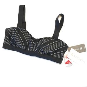 Athleta Chevron bikini top. New with tags size 36B/C